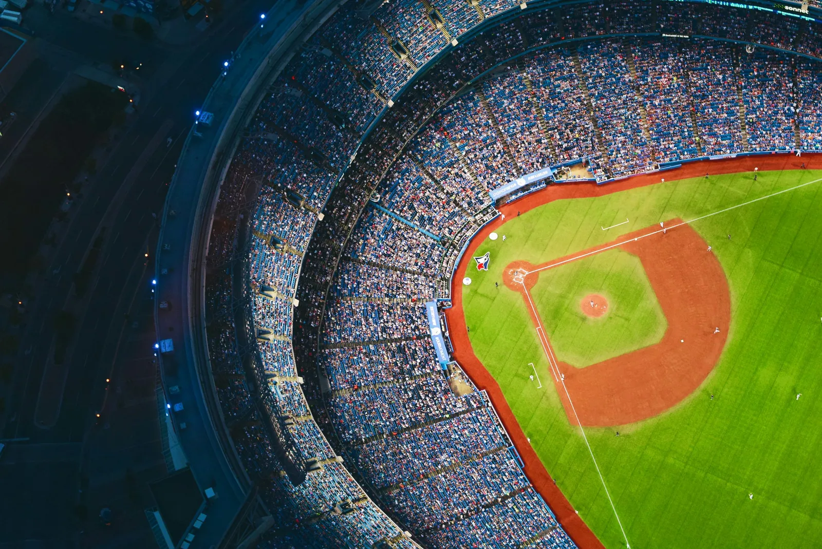 Illustrative MLB sports scene
